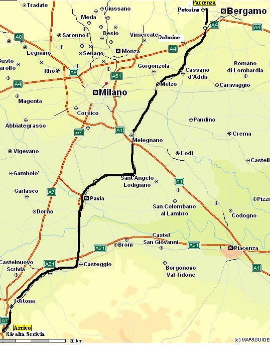 2. Mappa 1^ Tappa Petosino-Rivalta Scrivia